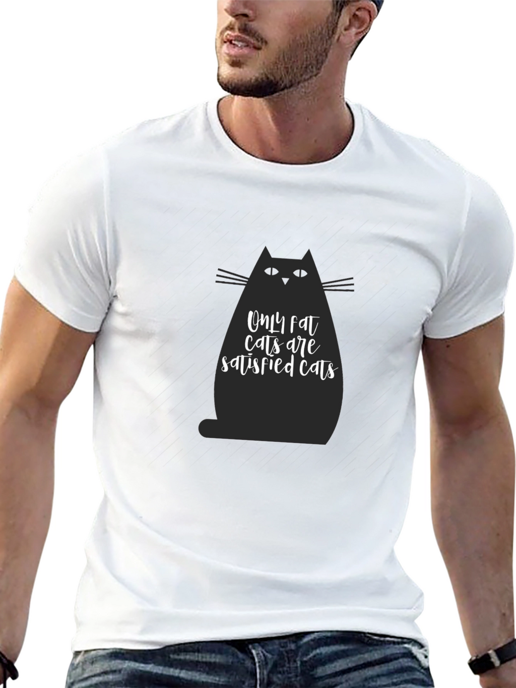 Fat Cats T-Shirt - Satisfied Cats Tee