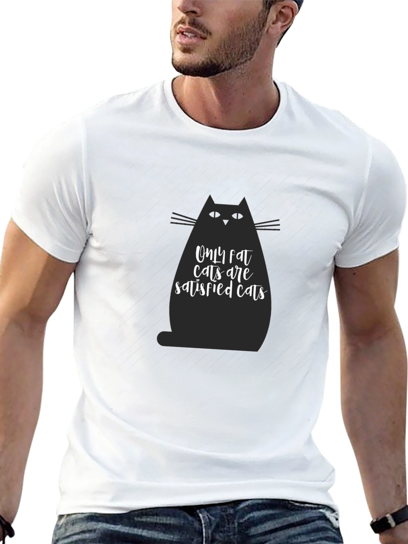Fat Cats T-Shirt - Satisfied Cats Tee