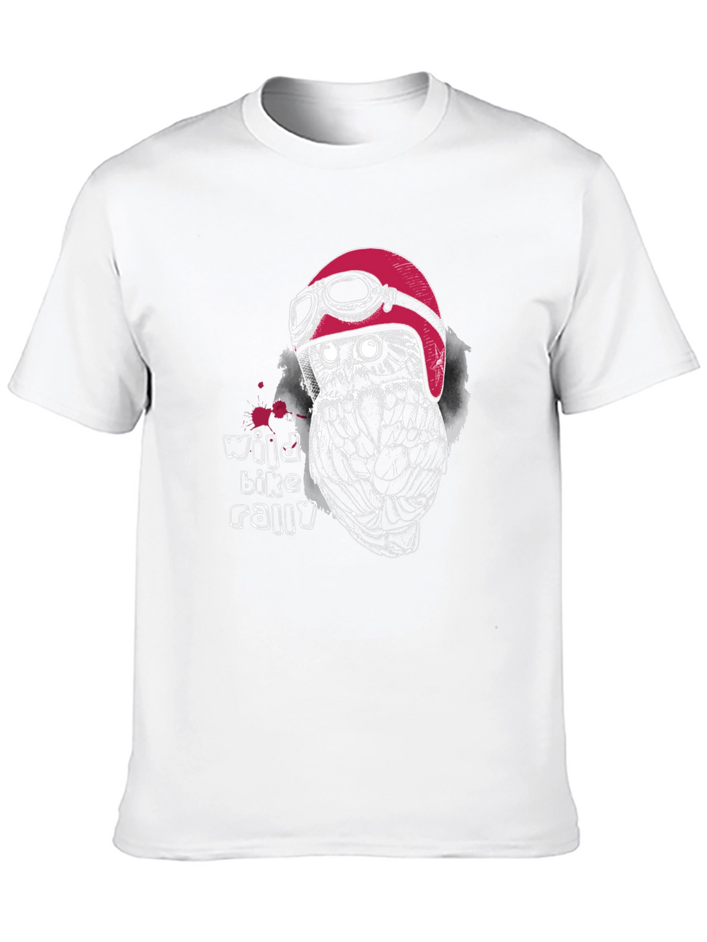 Wild Bike Rally Owl Graphic T-Shirt