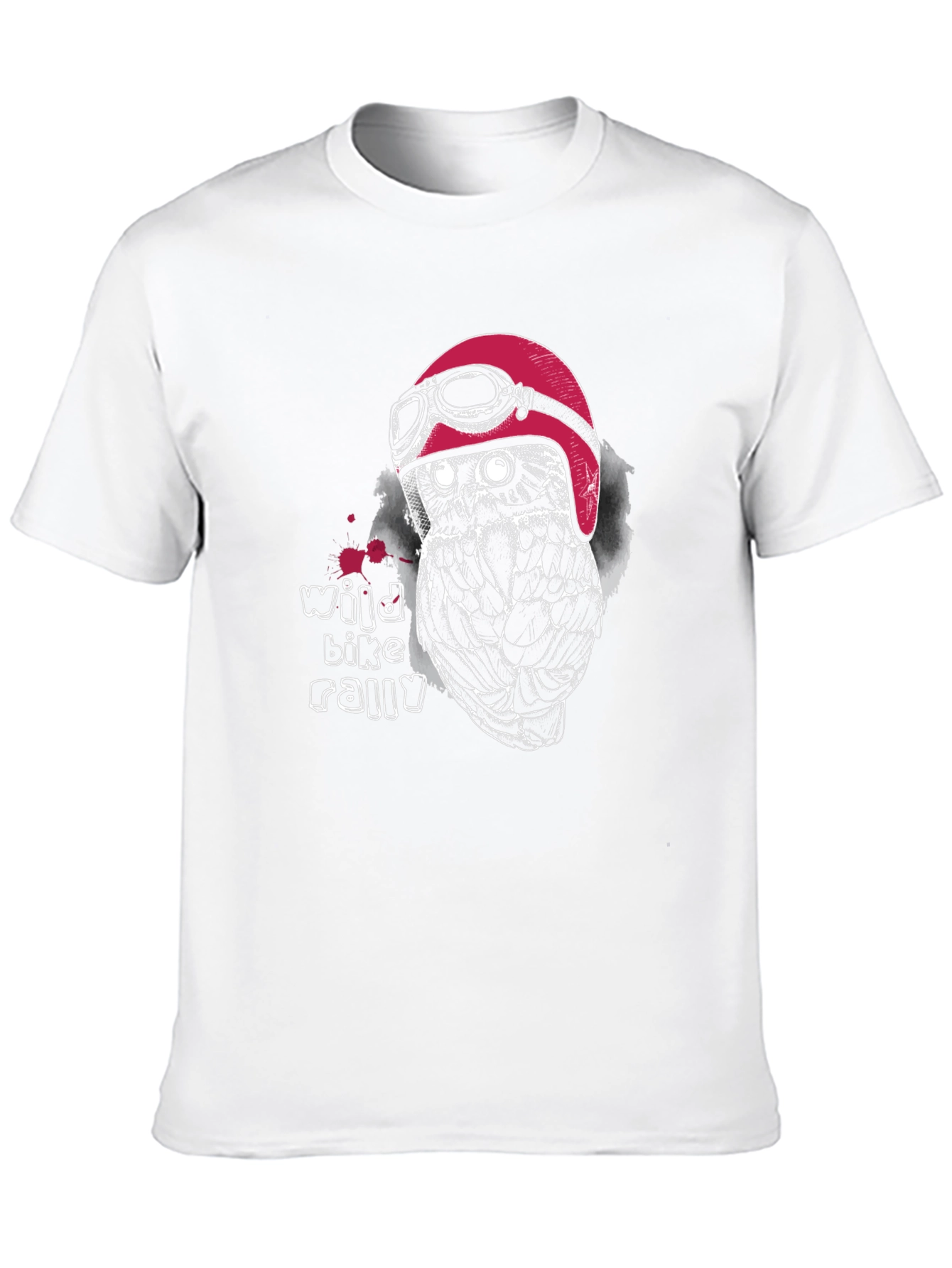 Wild Bike Rally Owl Graphic T-Shirt