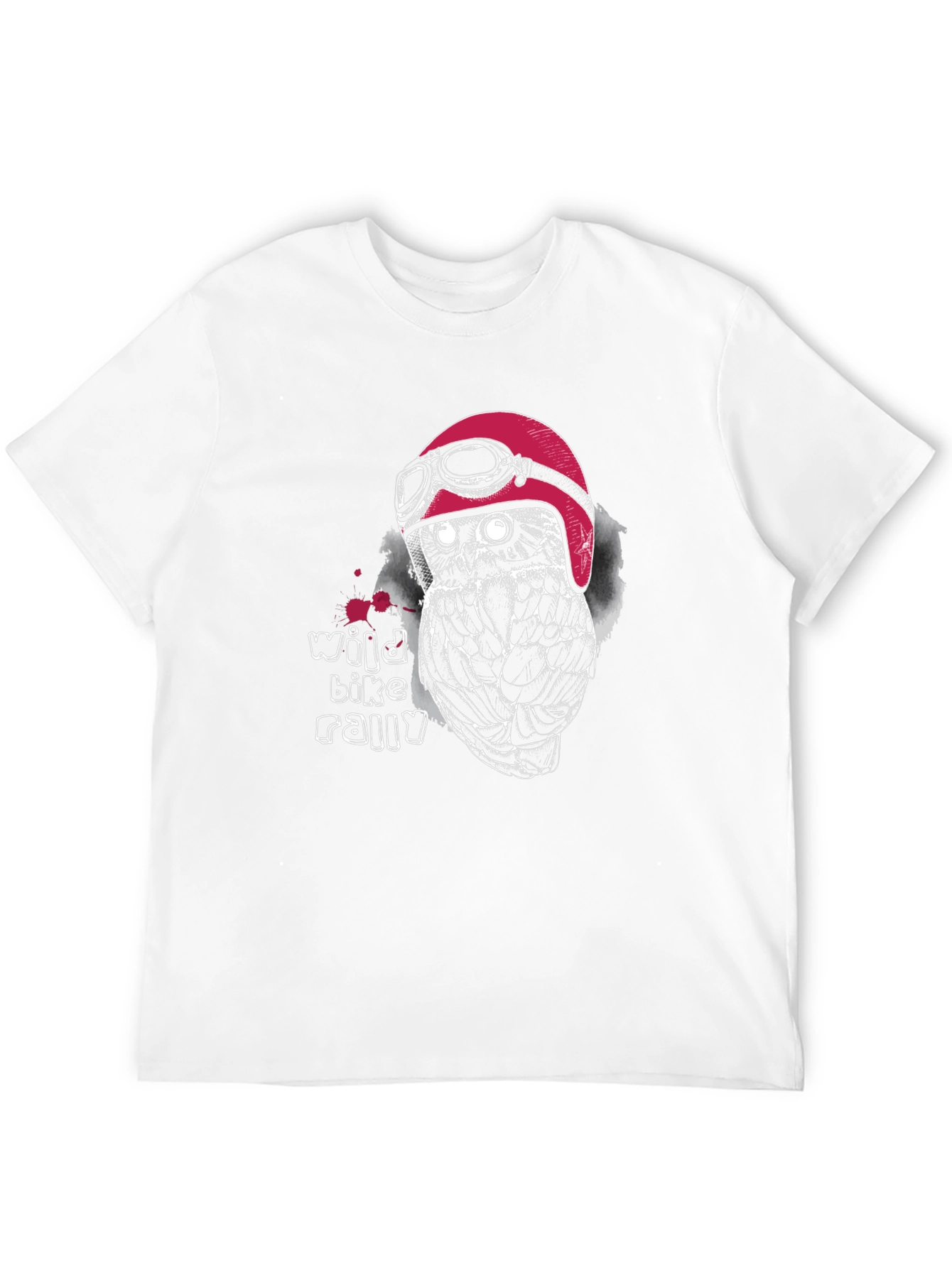 Wild Bike Rally Owl Graphic T-Shirt