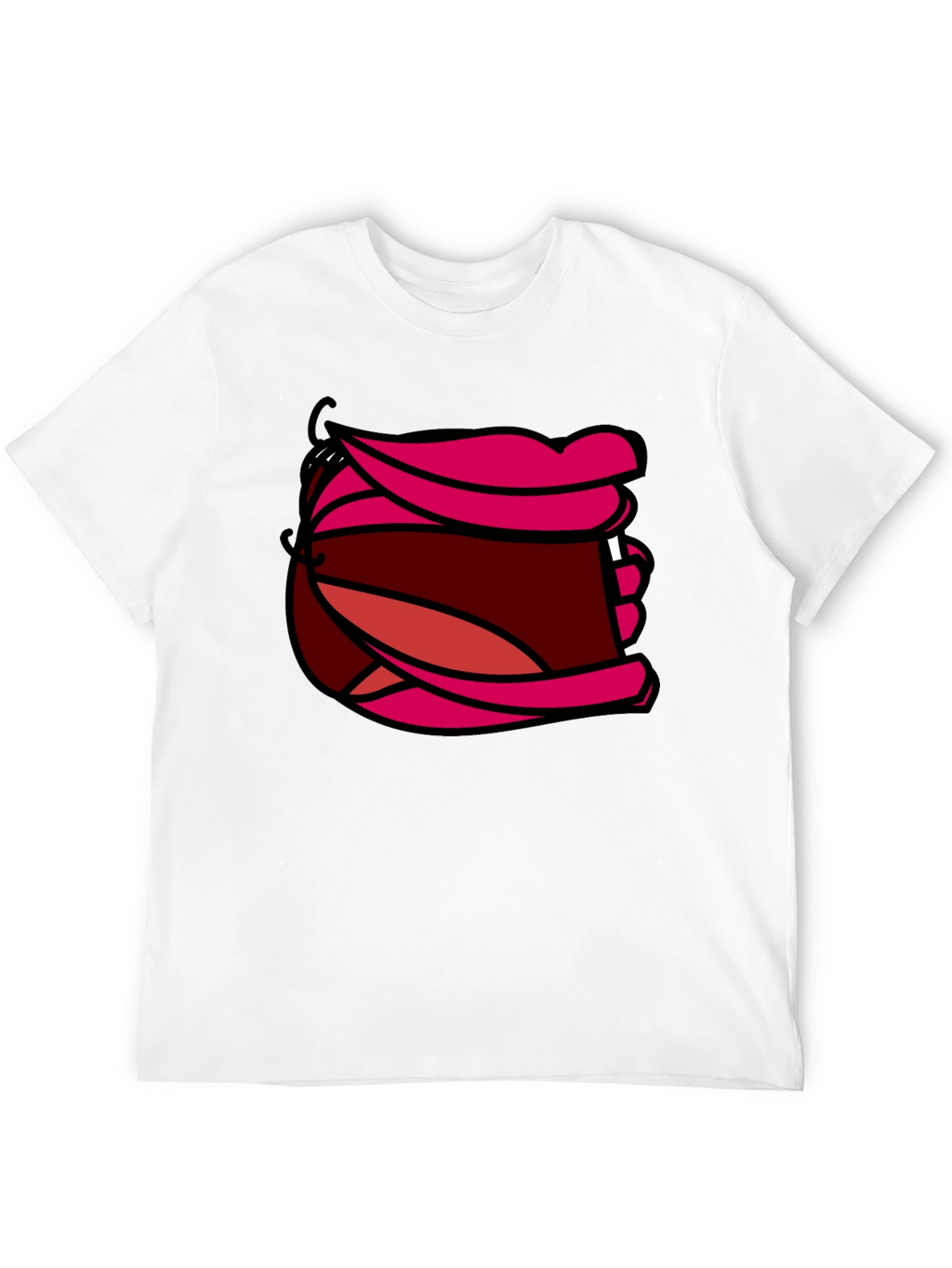 Cartoon Mouth Graphic T-Shirt