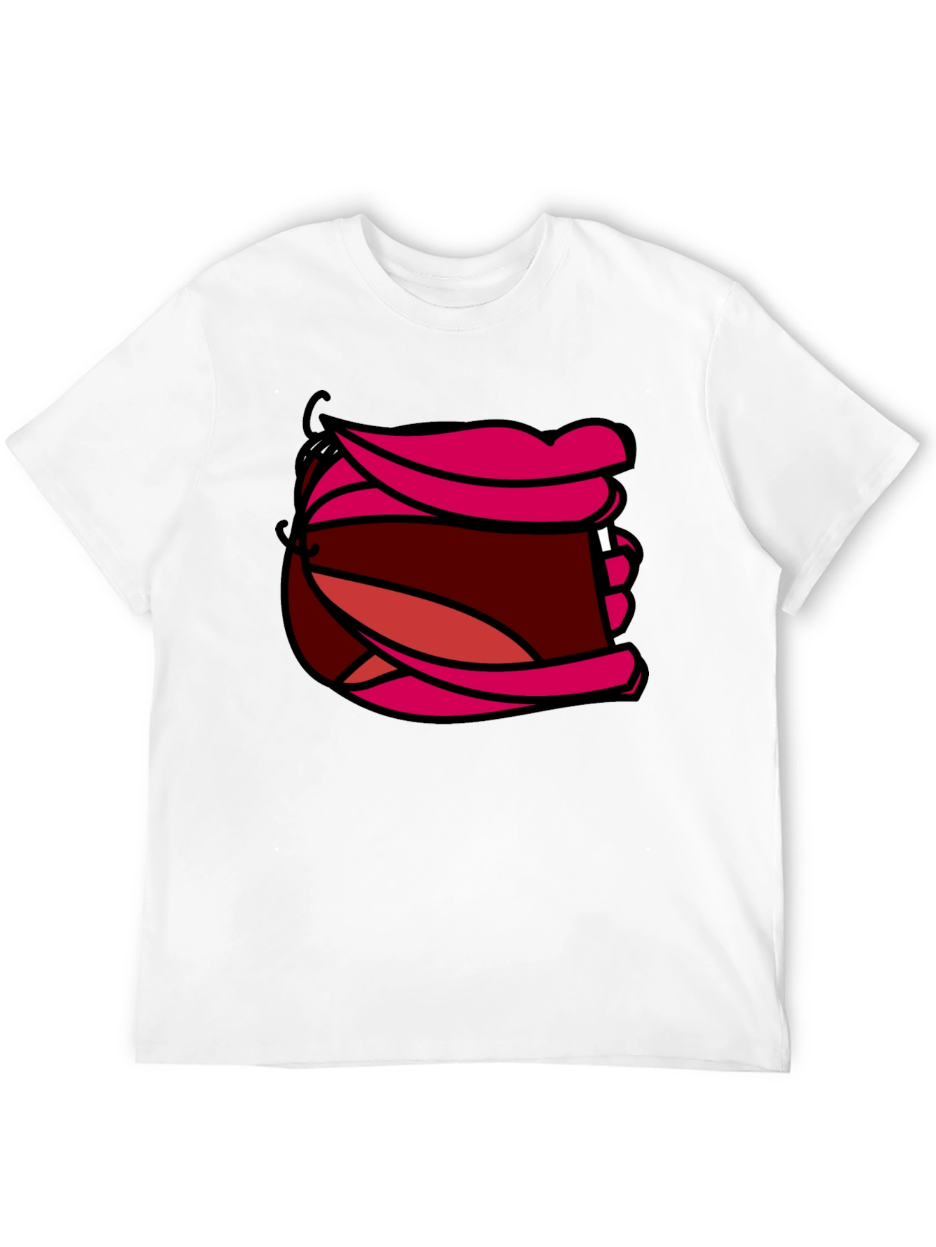 Cartoon Mouth Graphic T-Shirt