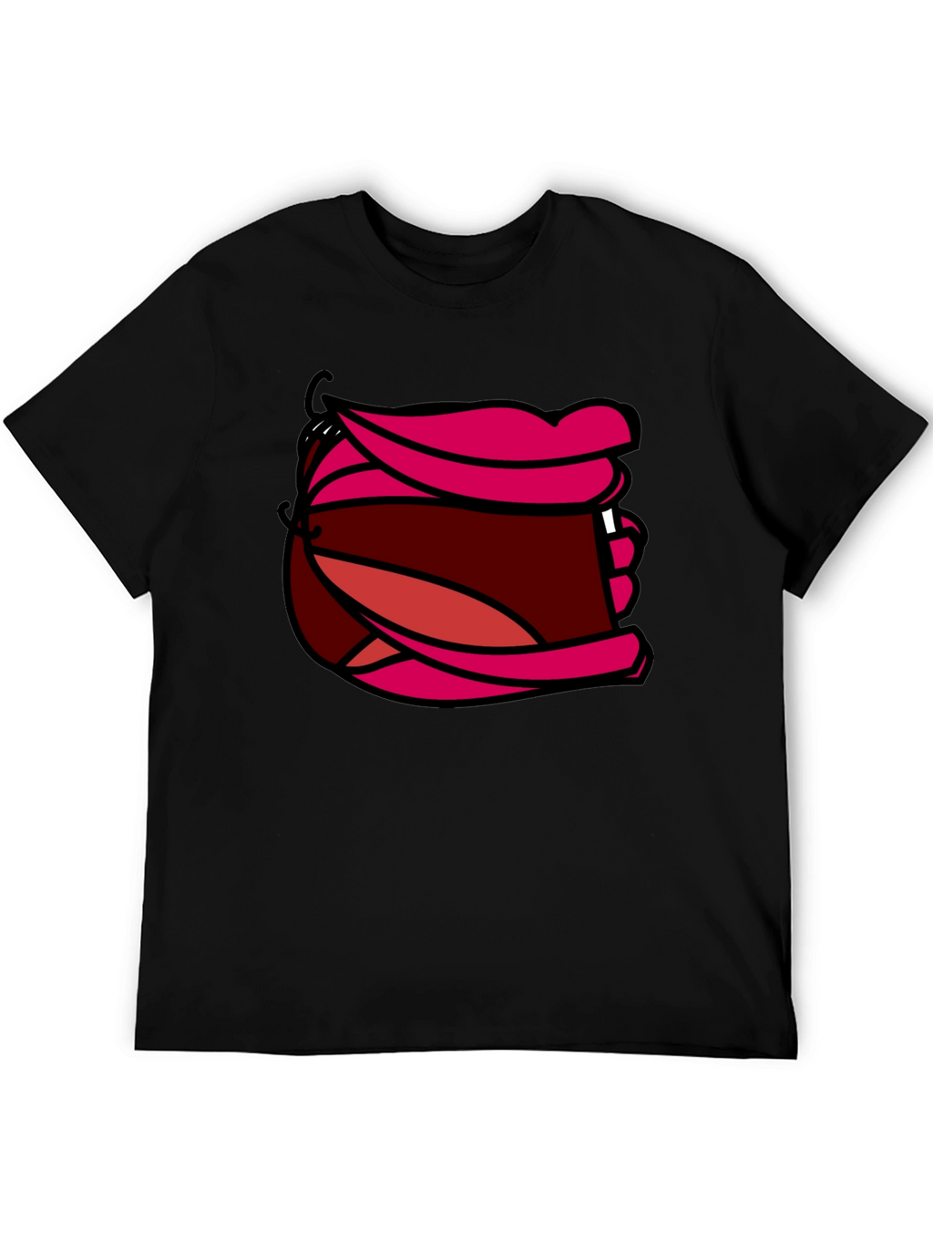 Cartoon Mouth Graphic T-Shirt