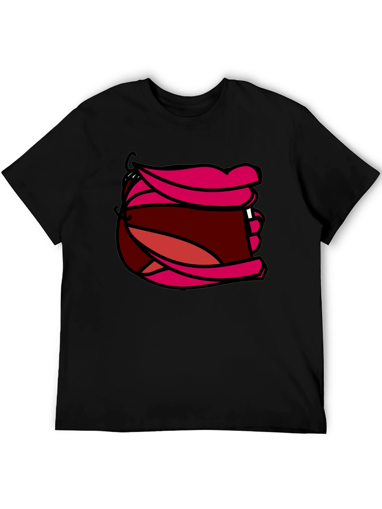 Cartoon Mouth Graphic T-Shirt