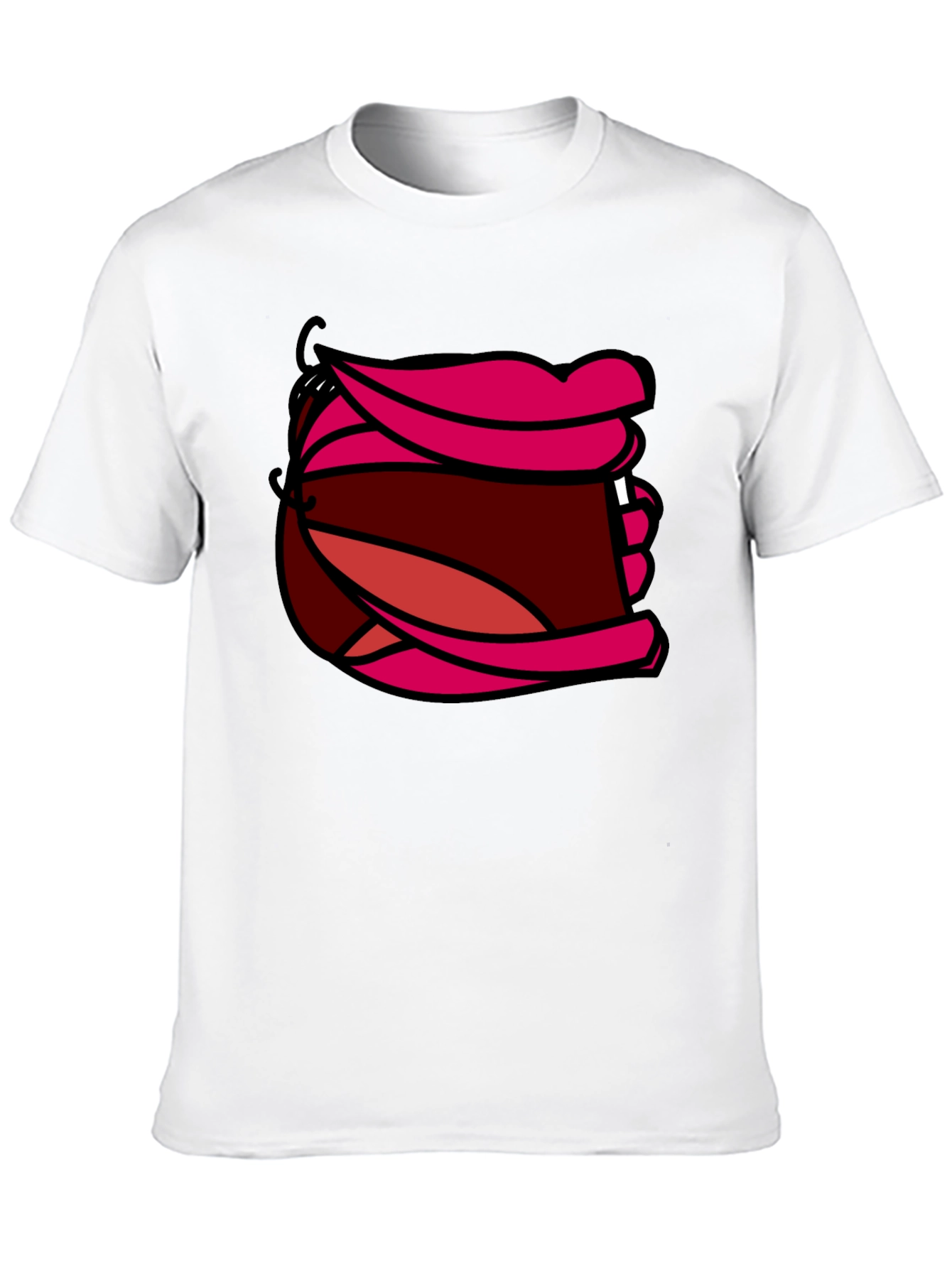 Cartoon Mouth Graphic T-Shirt
