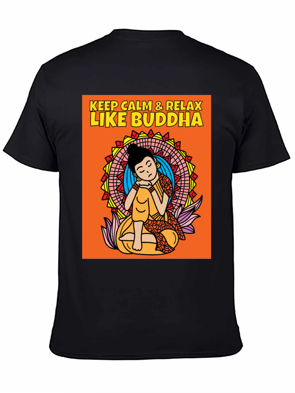 Keep Calm & Relax Like Buddha Graphic T-Shirt