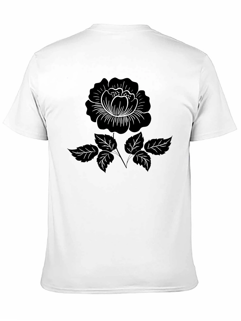 Black Rose Graphic T-Shirt - Classic Style
