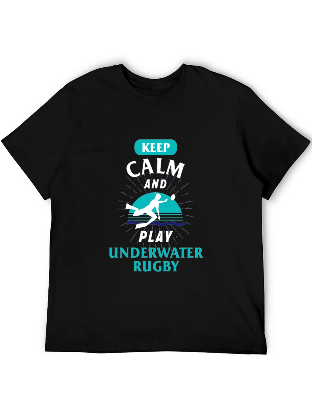 Keep Calm Underwater Rugby T-Shirt