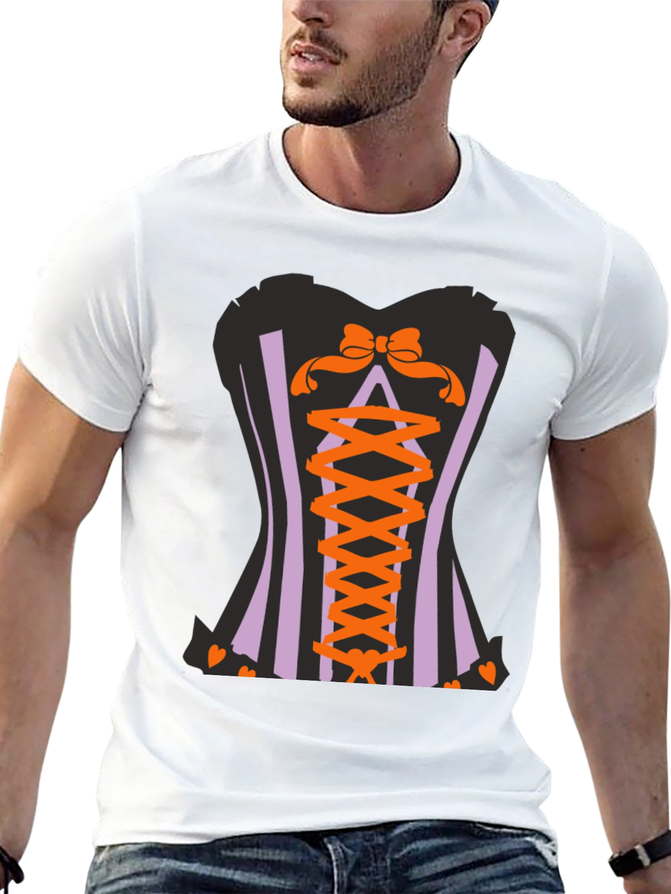 Corset Halloween Graphic T-Shirt