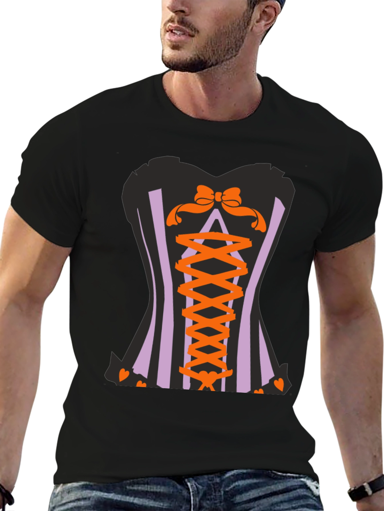 Corset Halloween Graphic T-Shirt