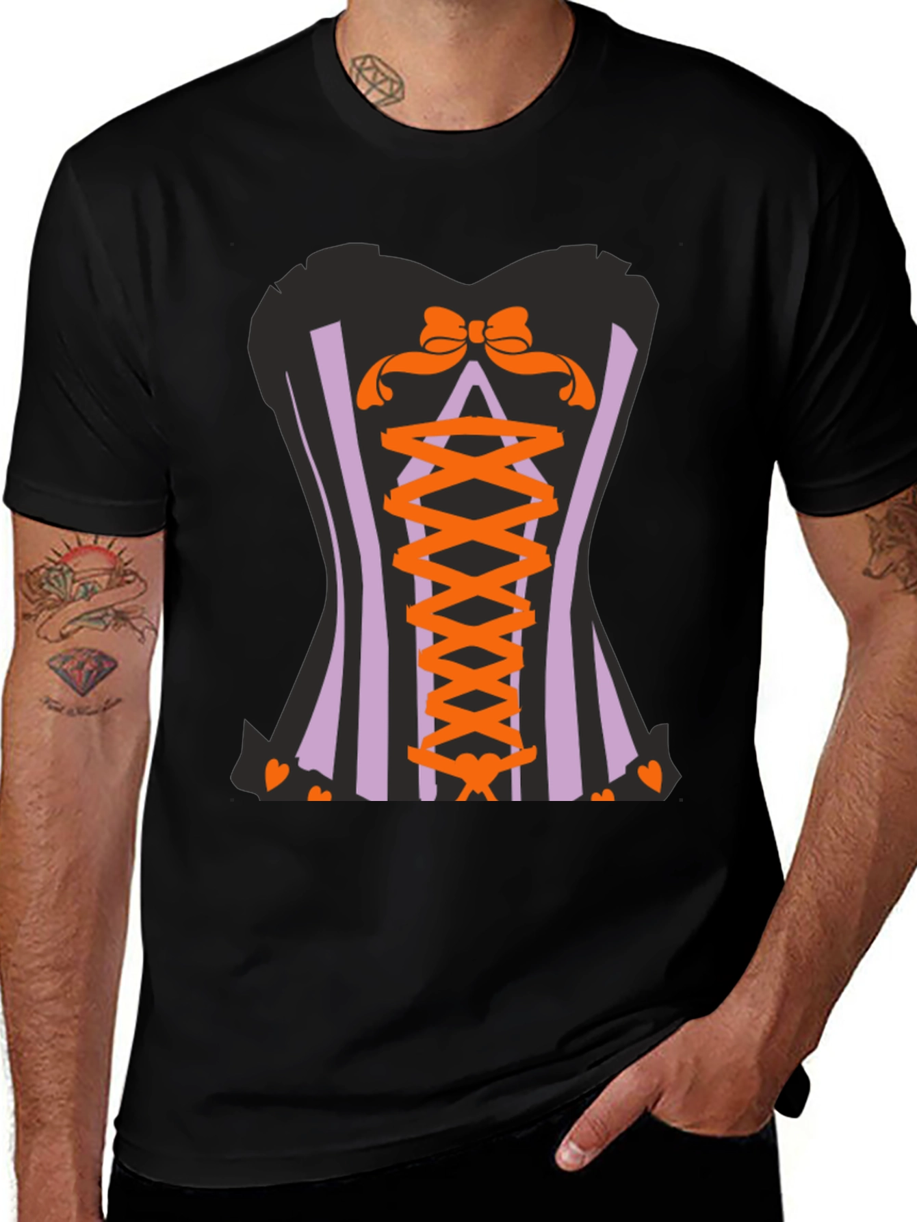 Corset Halloween Graphic T-Shirt
