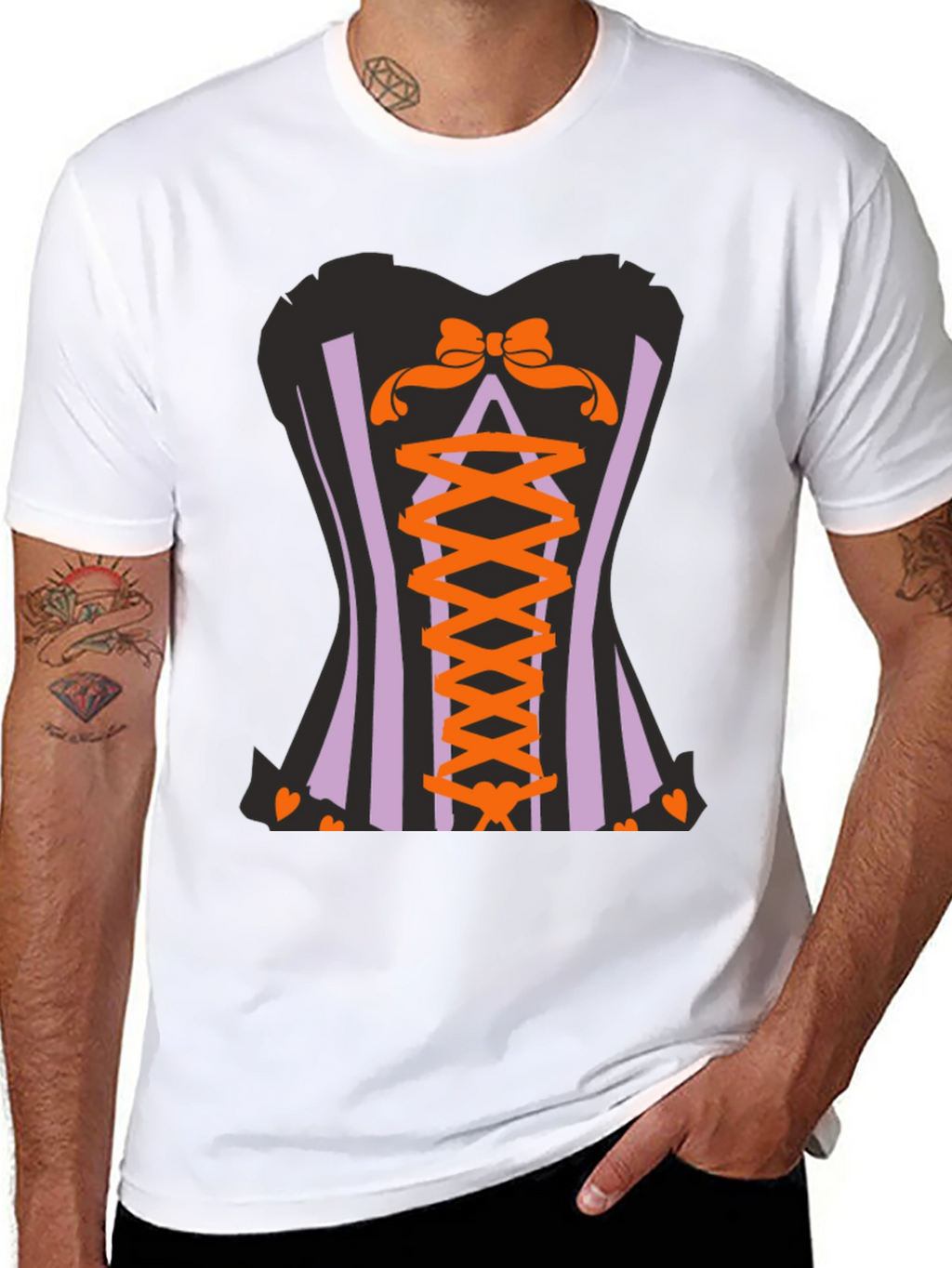 Corset Halloween Graphic T-Shirt