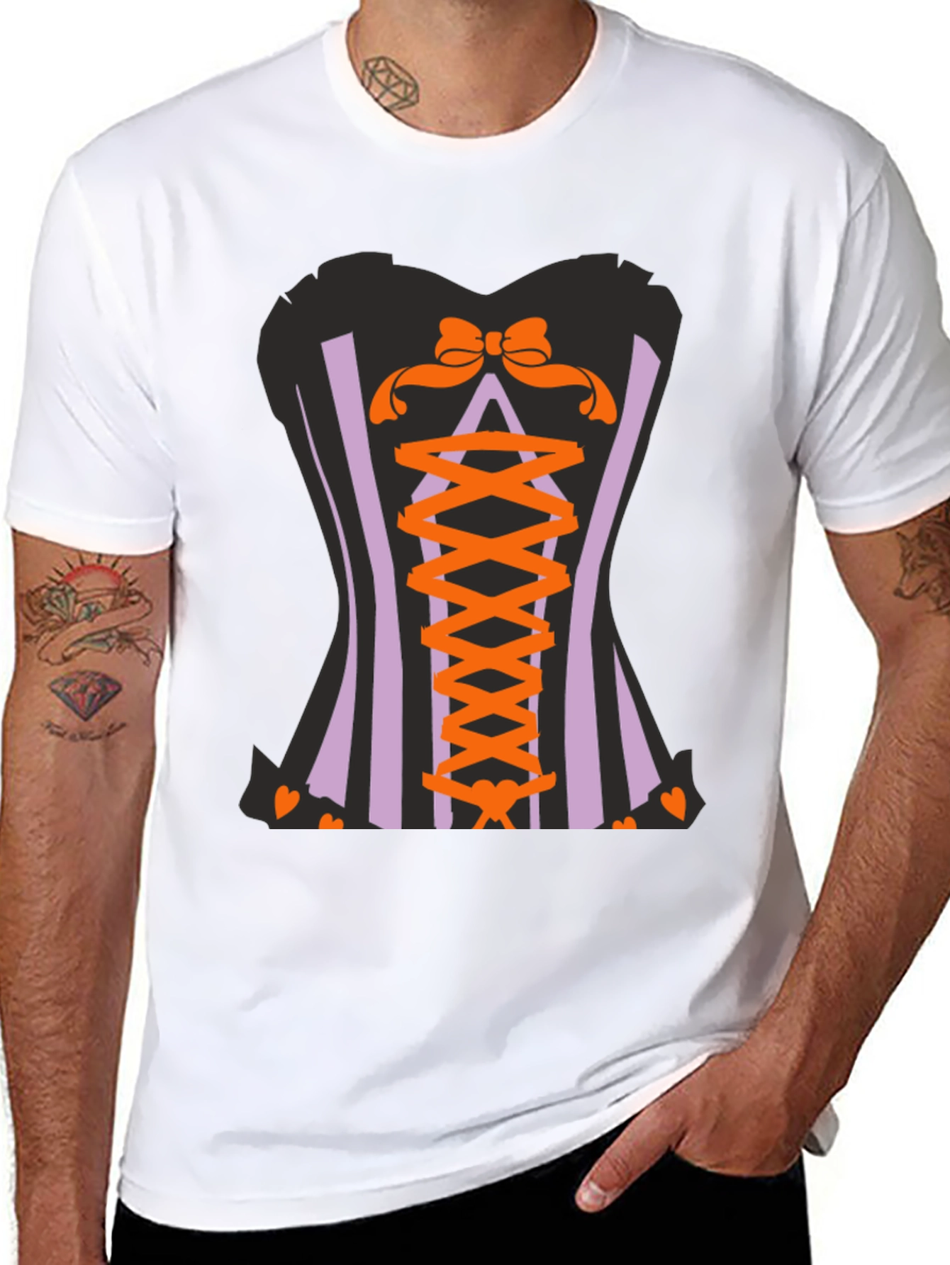 Corset Halloween Graphic T-Shirt