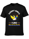 Sorry Girls I Like Bananas LGBTQ Pride T-Shirt