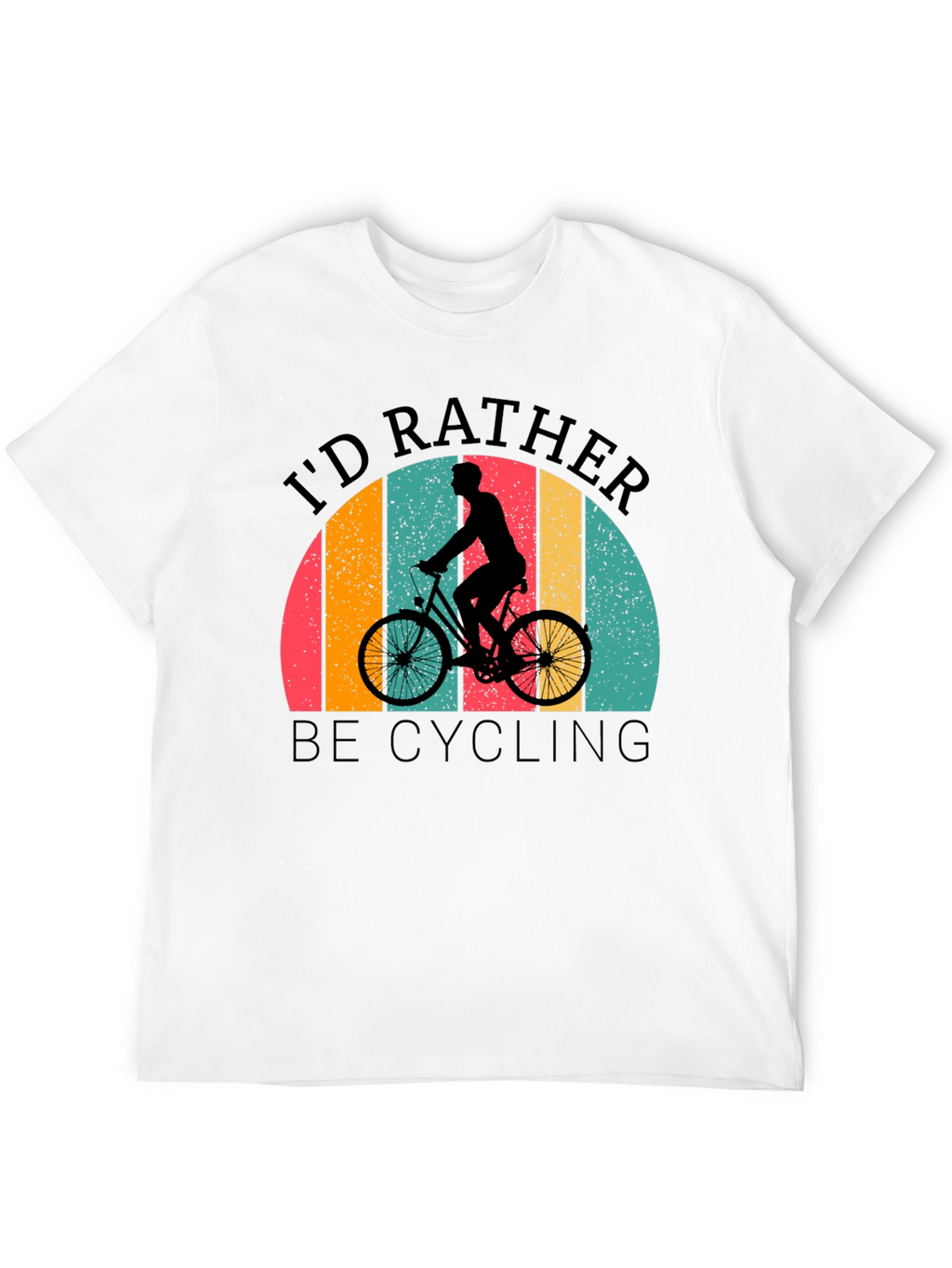 Cycling T-Shirt: Id Rather Be Cycling Retro Design