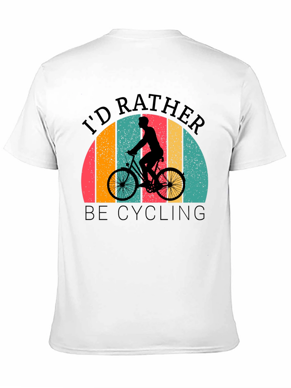 Cycling T-Shirt: Id Rather Be Cycling Retro Design