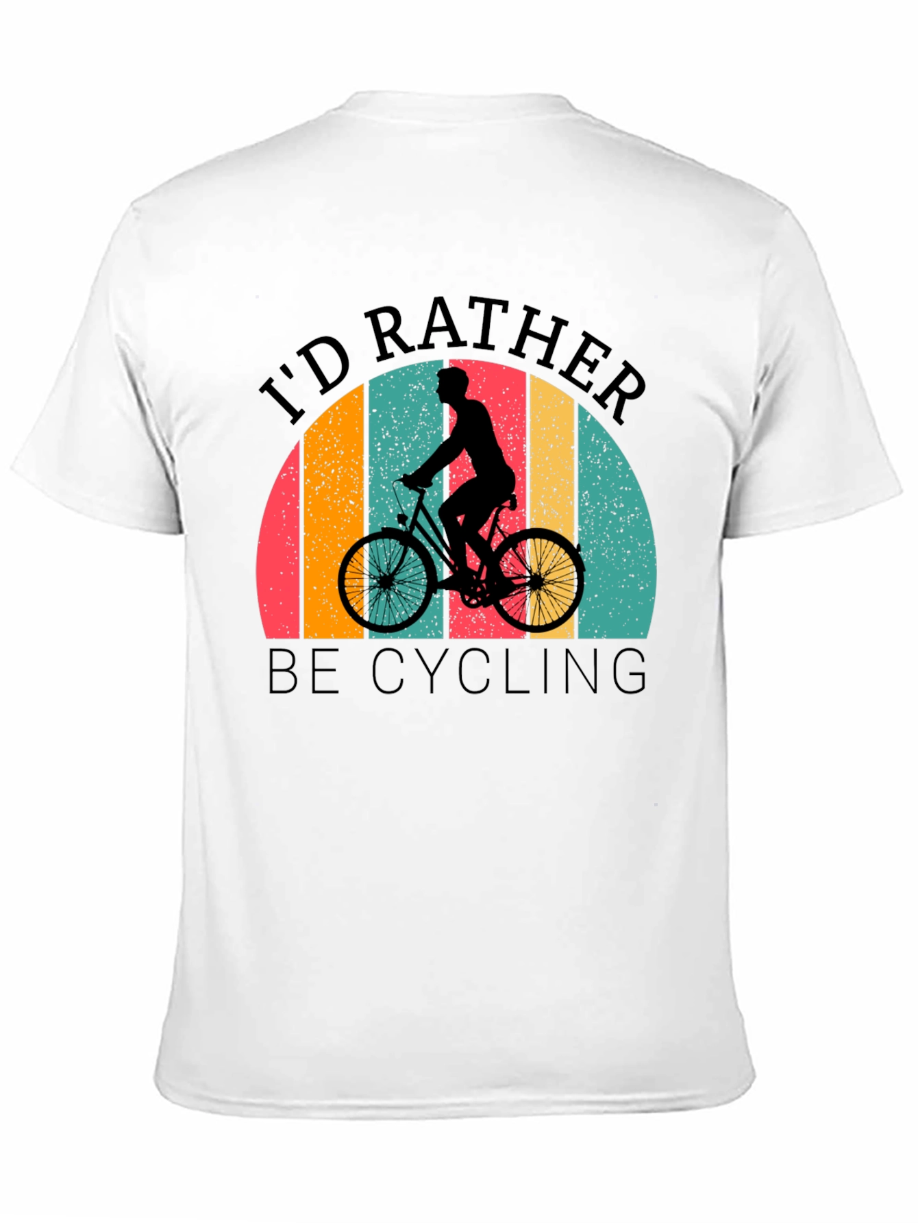 Cycling T-Shirt: Id Rather Be Cycling Retro Design