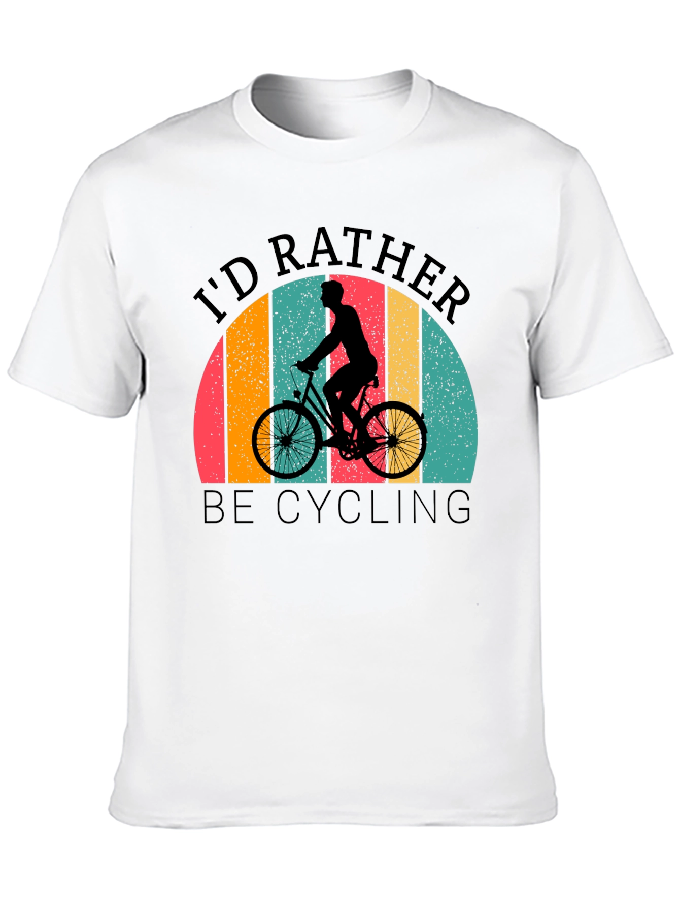 Cycling T-Shirt: Id Rather Be Cycling Retro Design