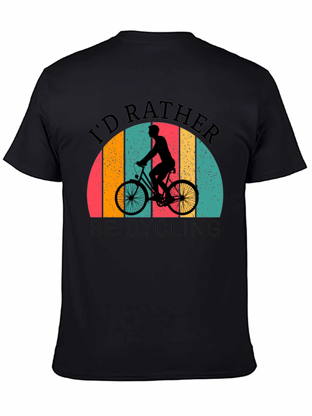 Cycling T-Shirt: Id Rather Be Cycling Retro Design