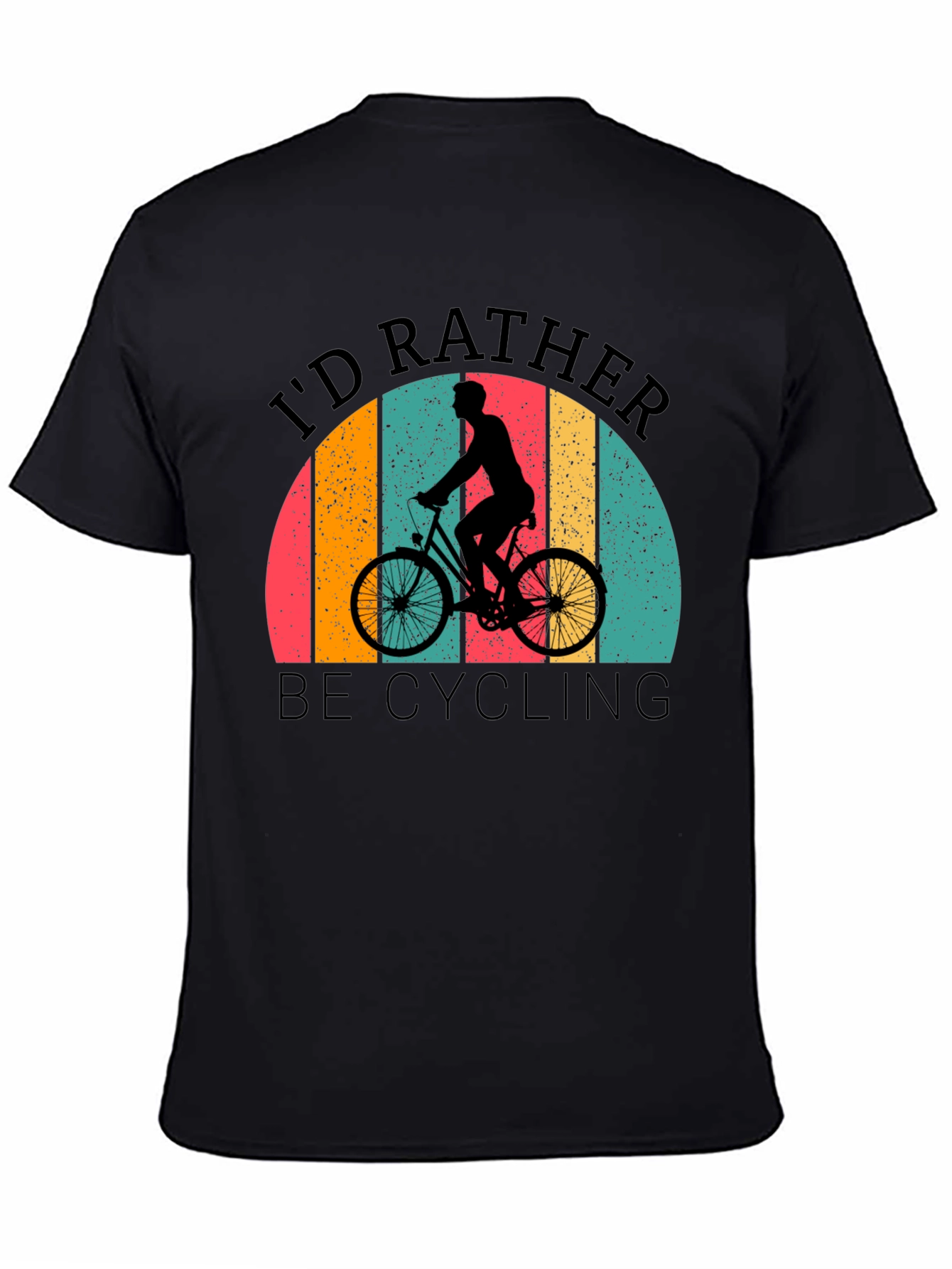 Cycling T-Shirt: Id Rather Be Cycling Retro Design