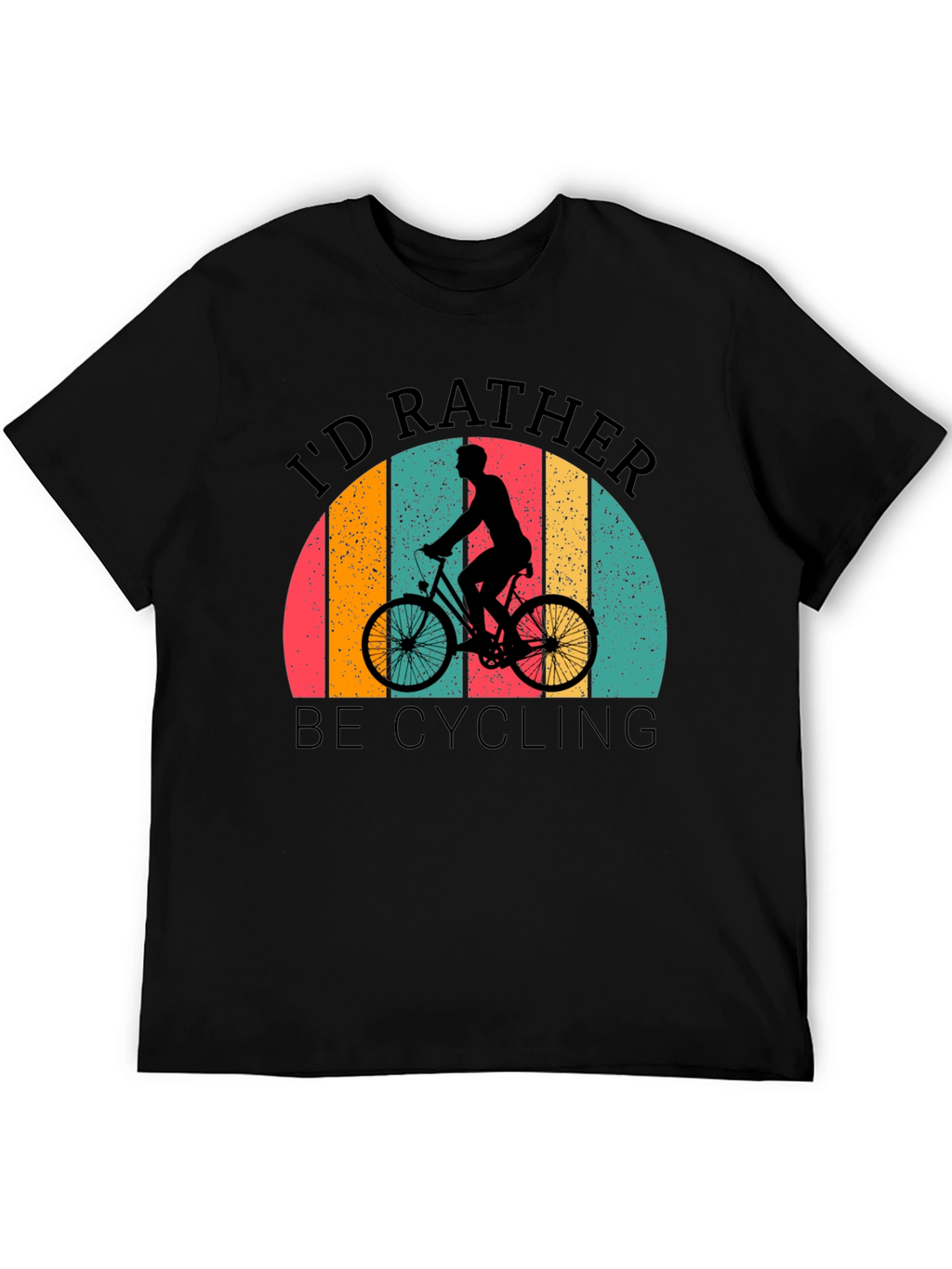 Cycling T-Shirt: Id Rather Be Cycling Retro Design