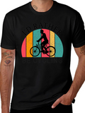 Cycling T-Shirt: Id Rather Be Cycling Retro Design