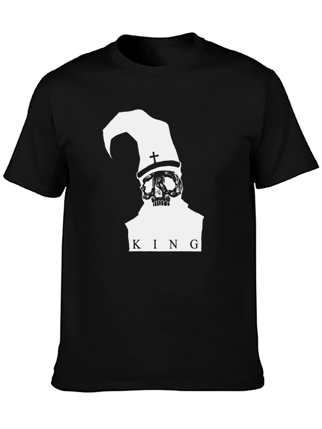 King Skull Graphic Tee - Black T-Shirt