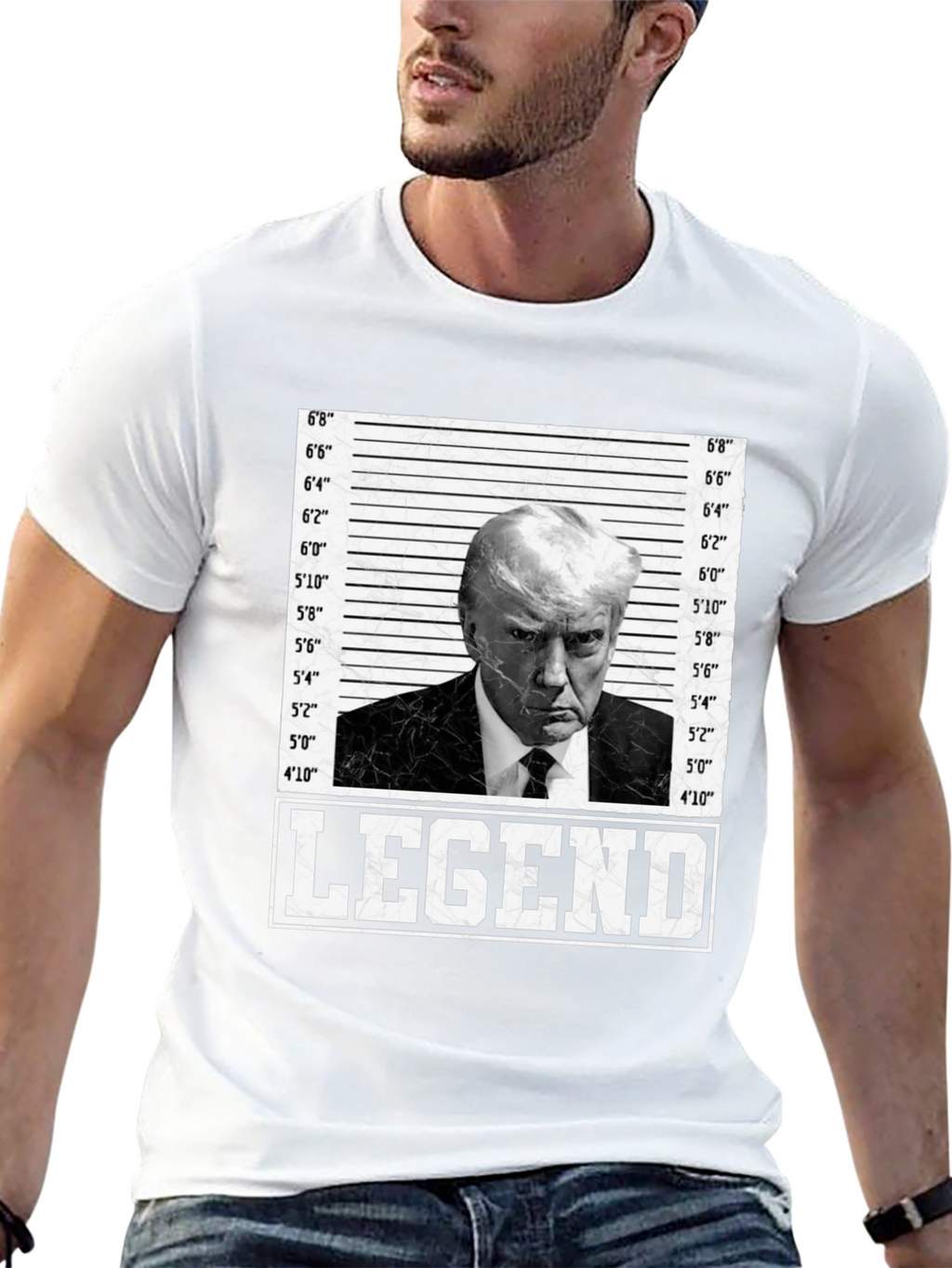Legend Trump Mugshot T-Shirt - Bold Statement Tee