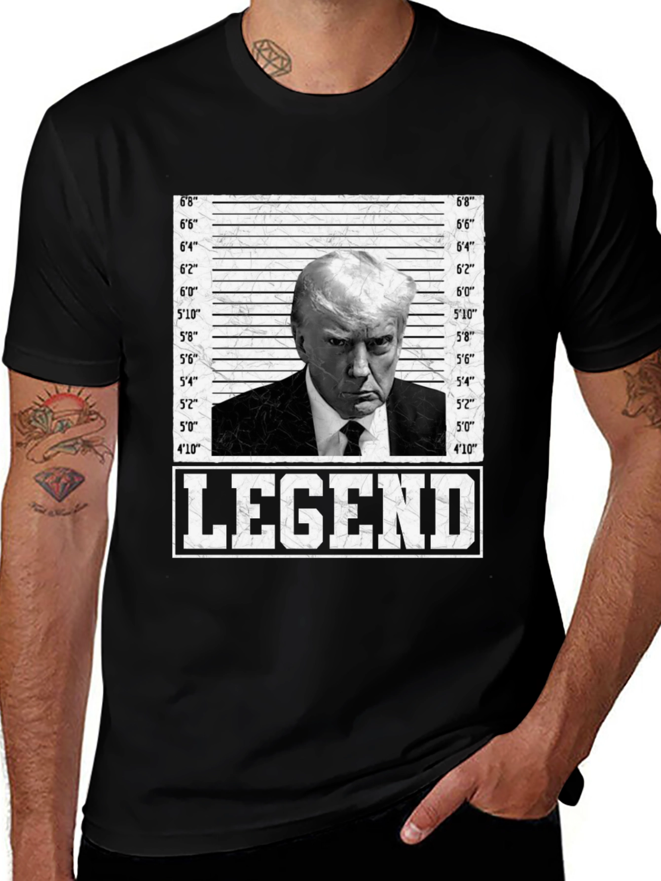 Legend Trump Mugshot T-Shirt - Bold Statement Tee