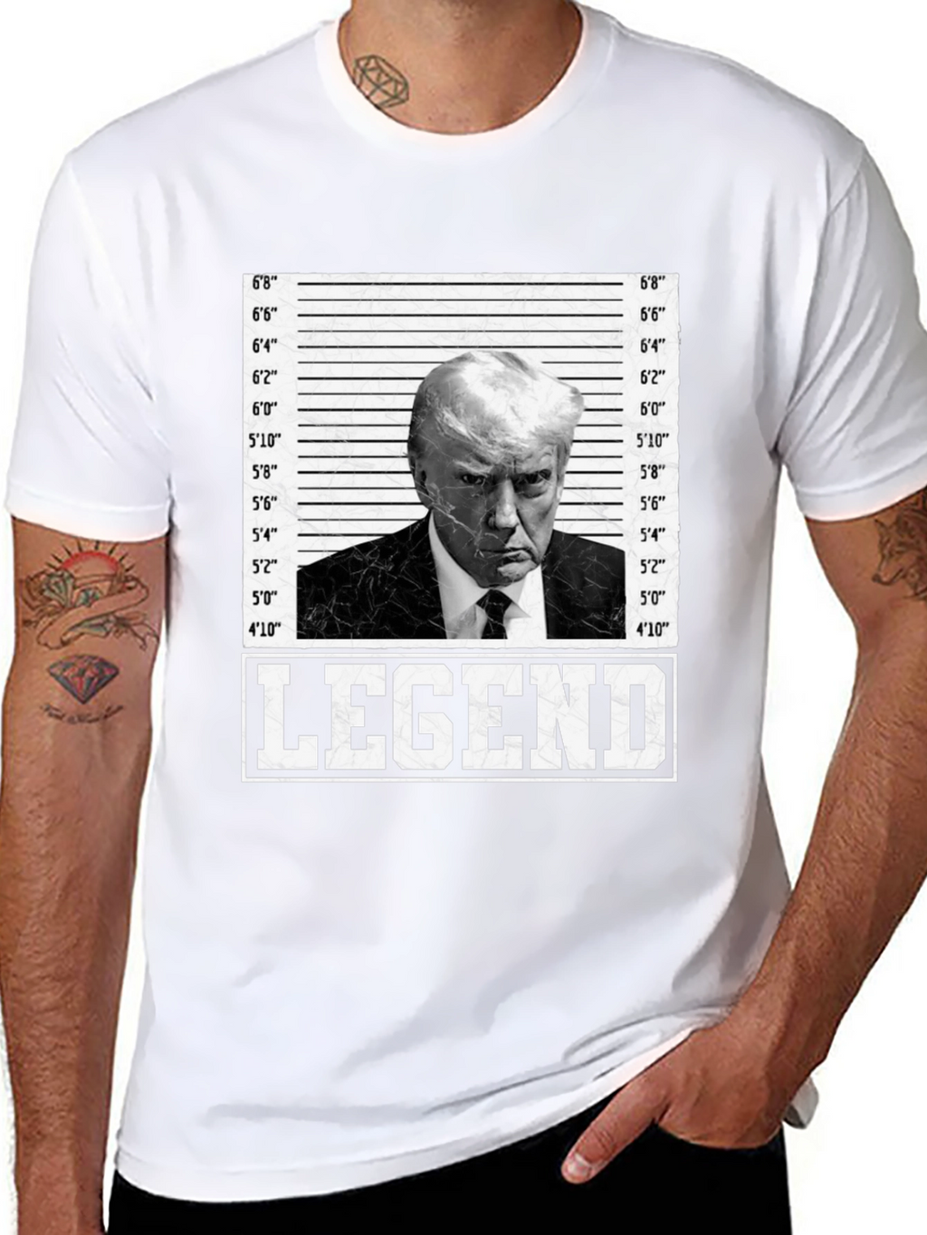 Legend Trump Mugshot T-Shirt - Bold Statement Tee