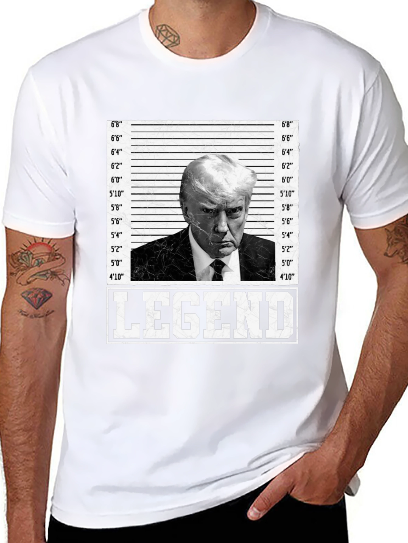 Legend Trump Mugshot T-Shirt - Bold Statement Tee