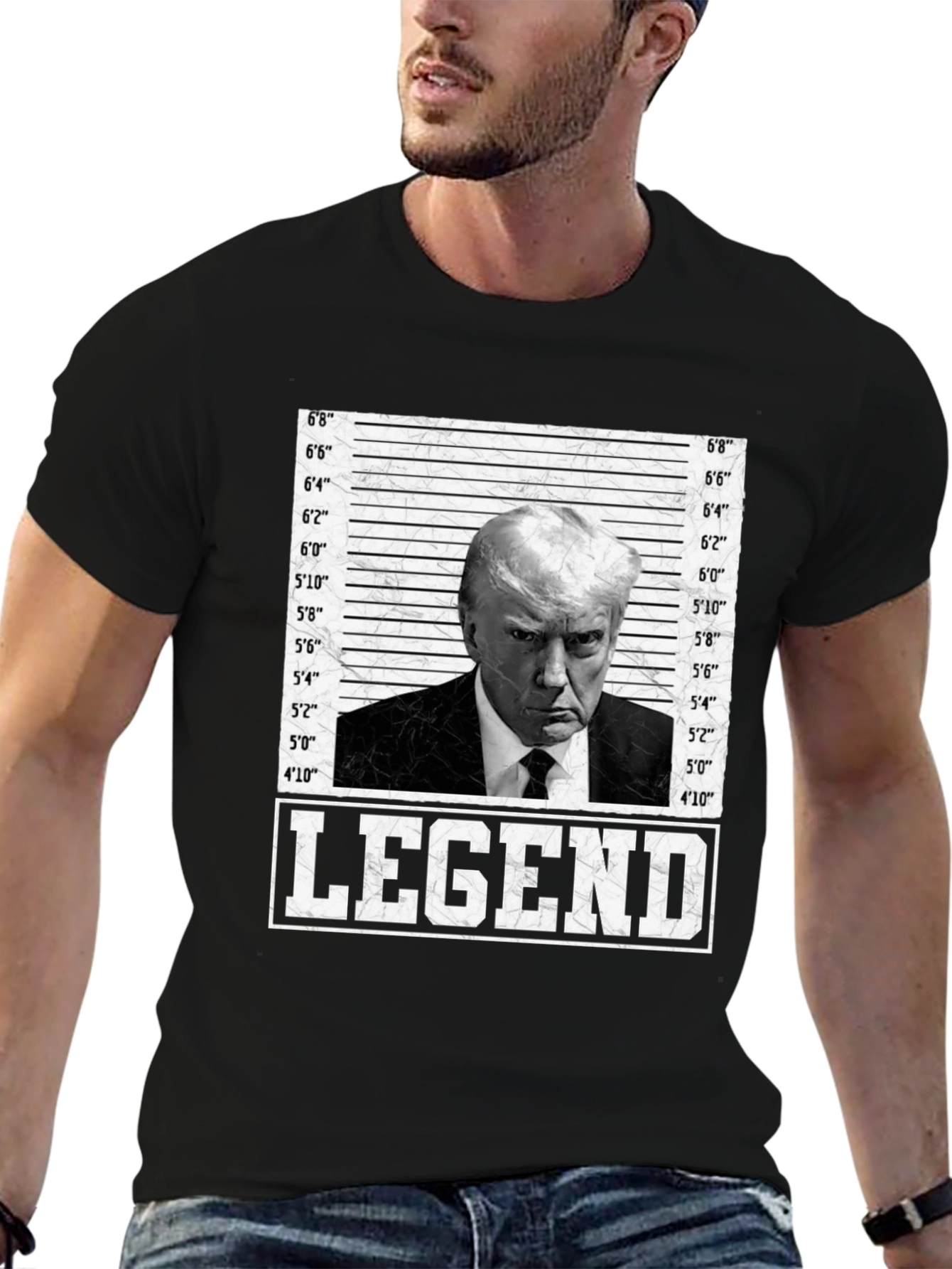 Legend Trump Mugshot T-Shirt - Bold Statement Tee