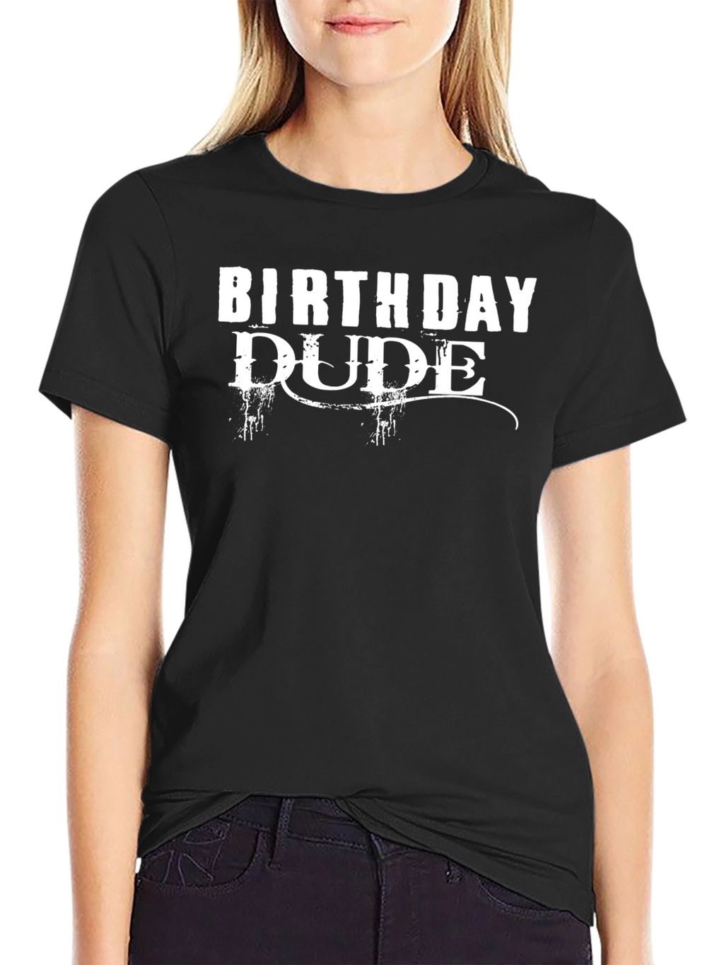 Birthday Dude Graphic Tee - Mens Black T-Shirt