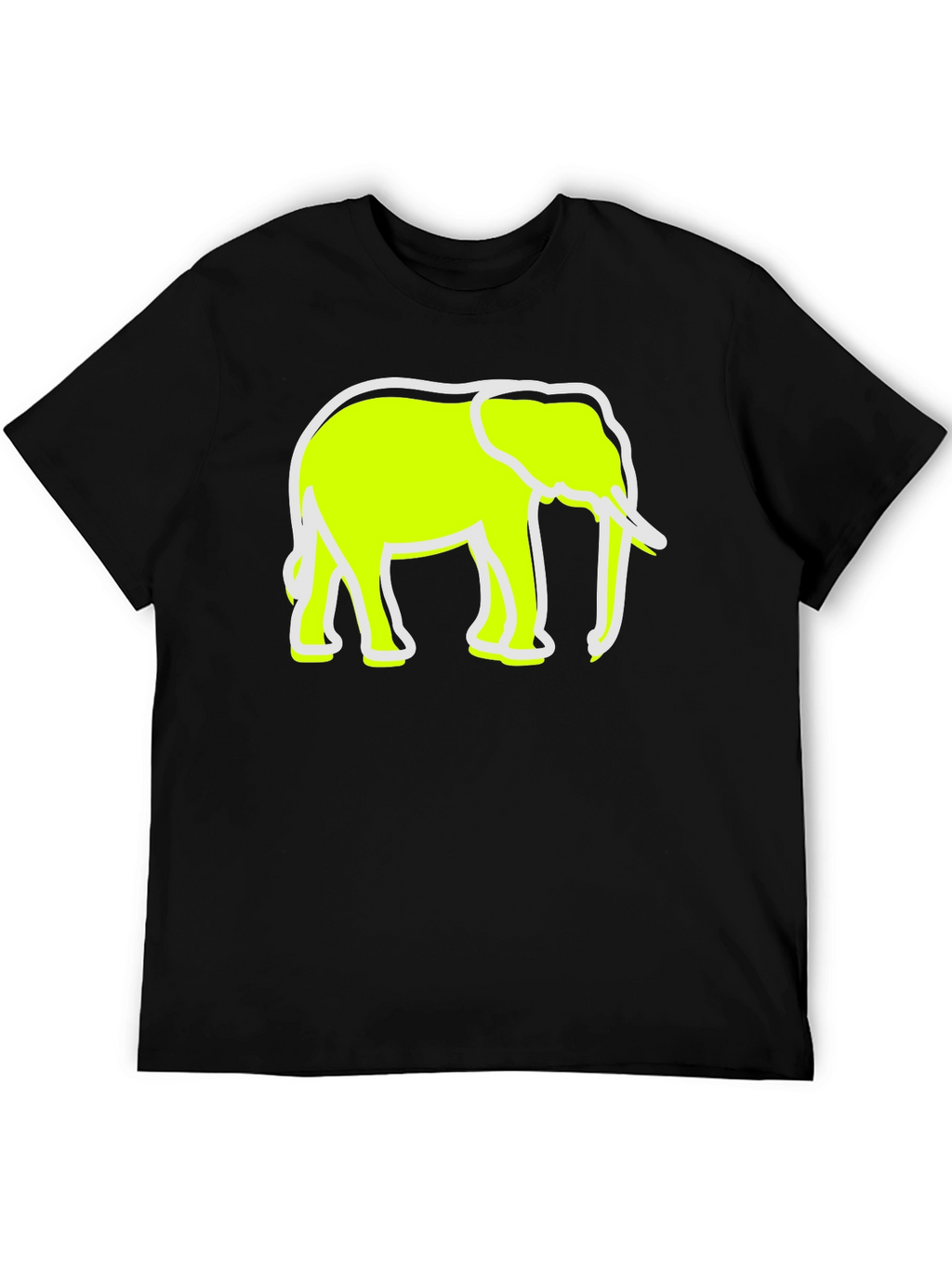 Elephant Graphic Tee - Black Casual Shirt