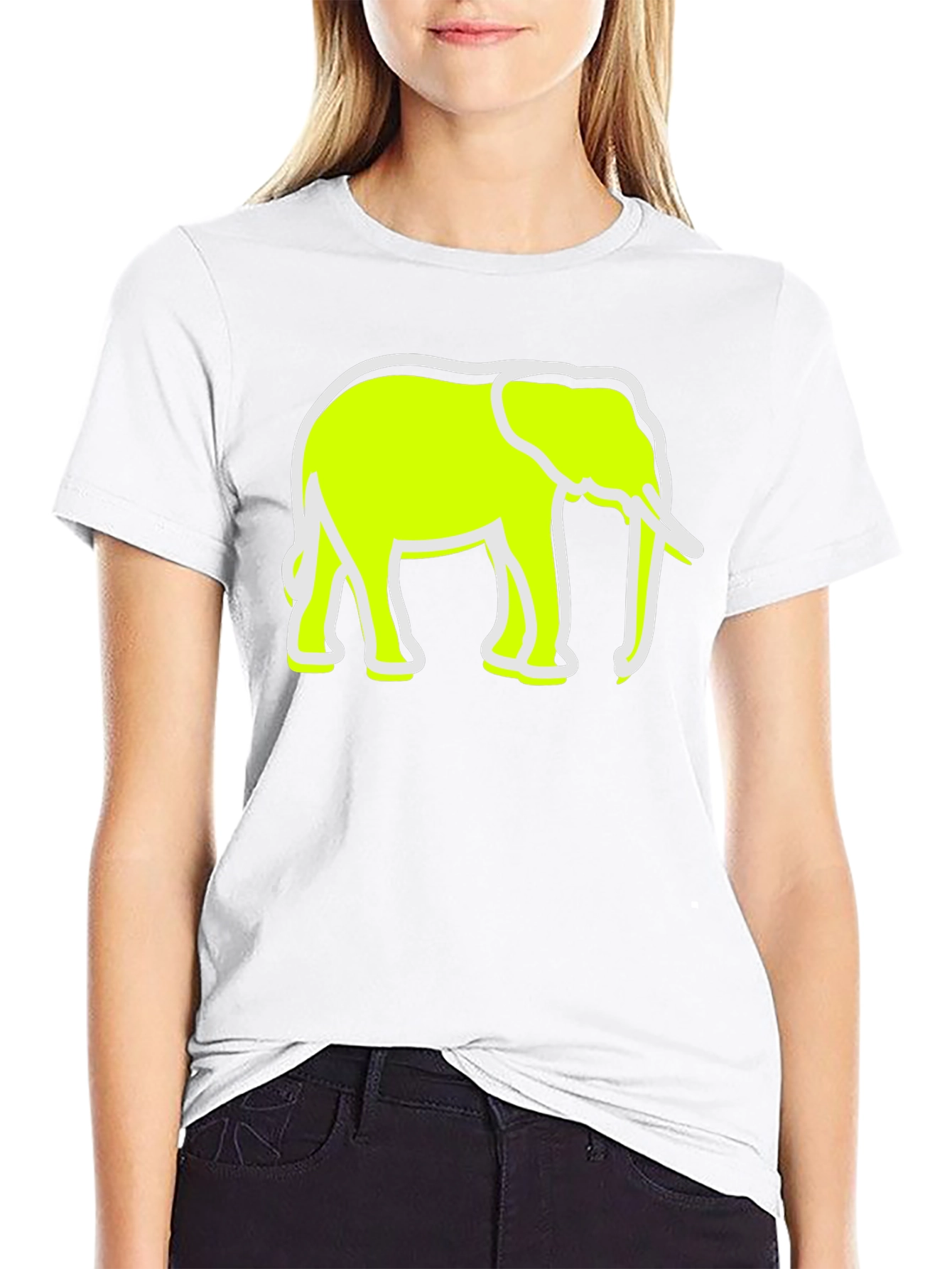 Elephant Graphic Tee - Black Casual Shirt