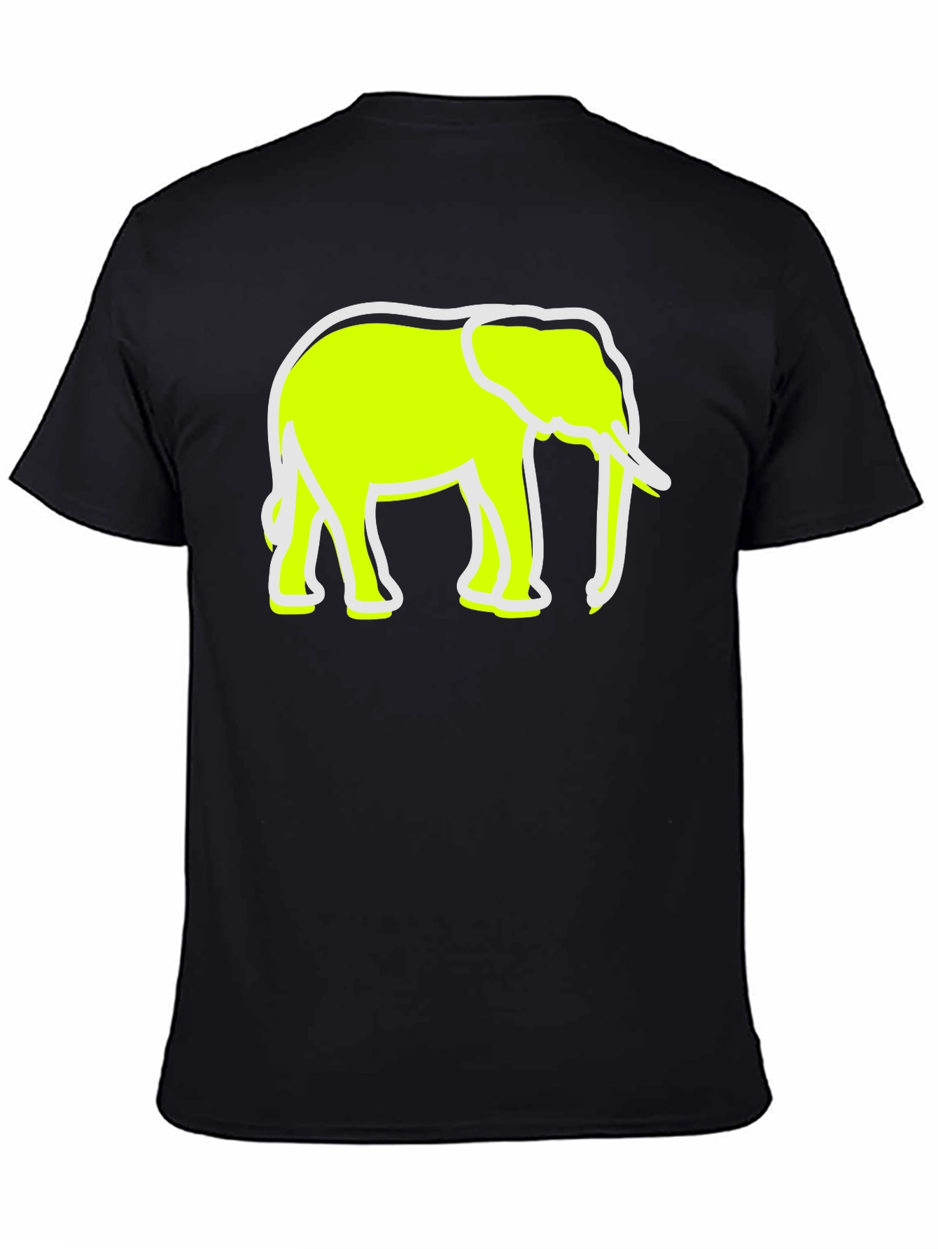 Elephant Graphic Tee - Black Casual Shirt