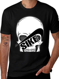 SIKE Skull Graphic Tee - Black