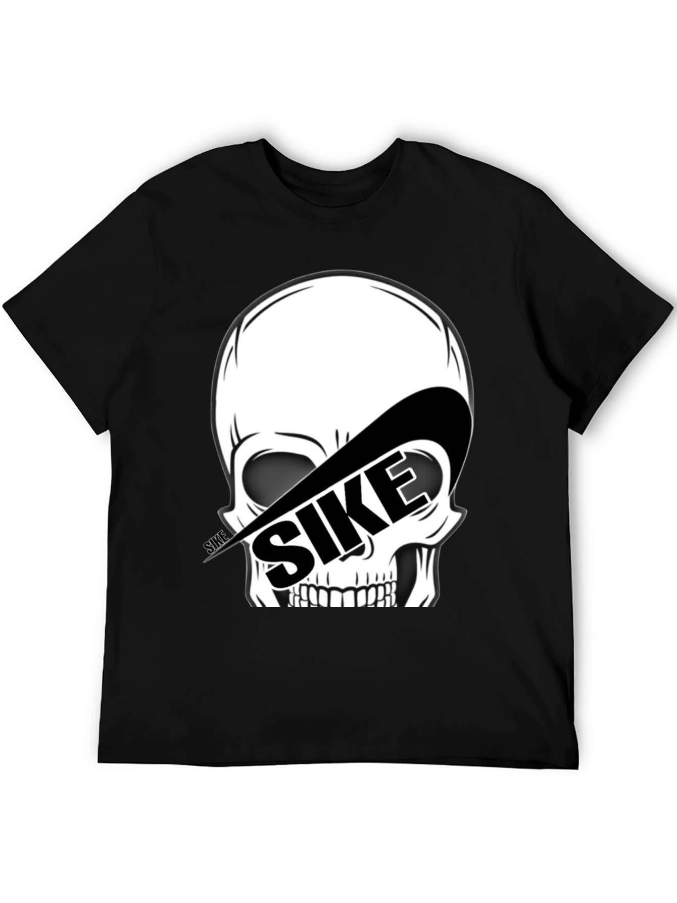 SIKE Skull Graphic Tee - Black