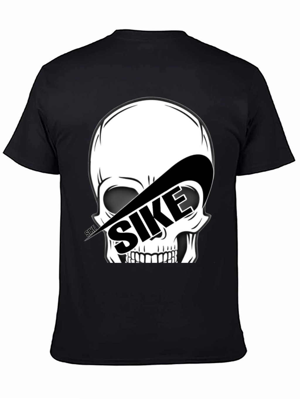 SIKE Skull Graphic Tee - Black