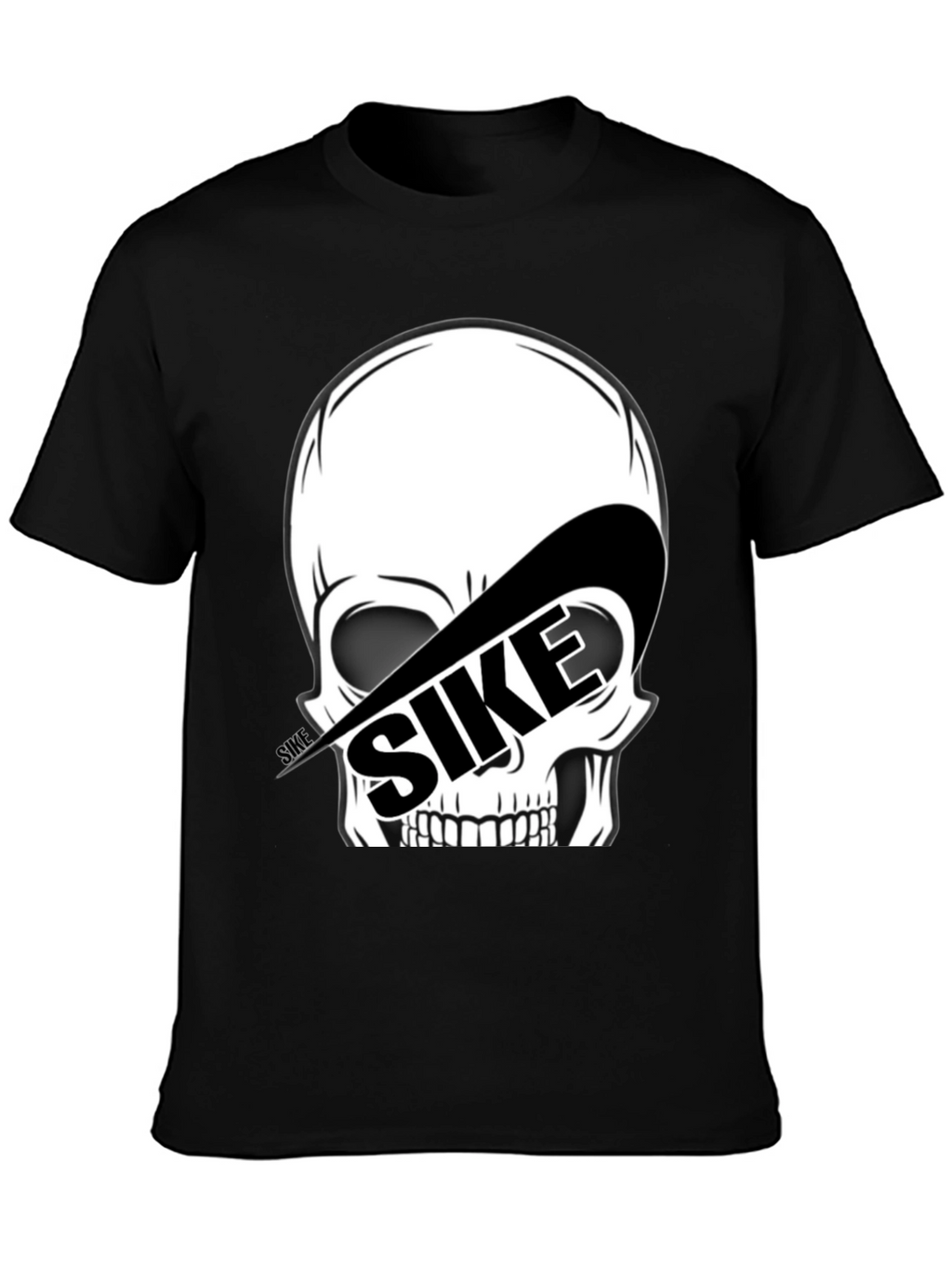 SIKE Skull Graphic Tee - Black