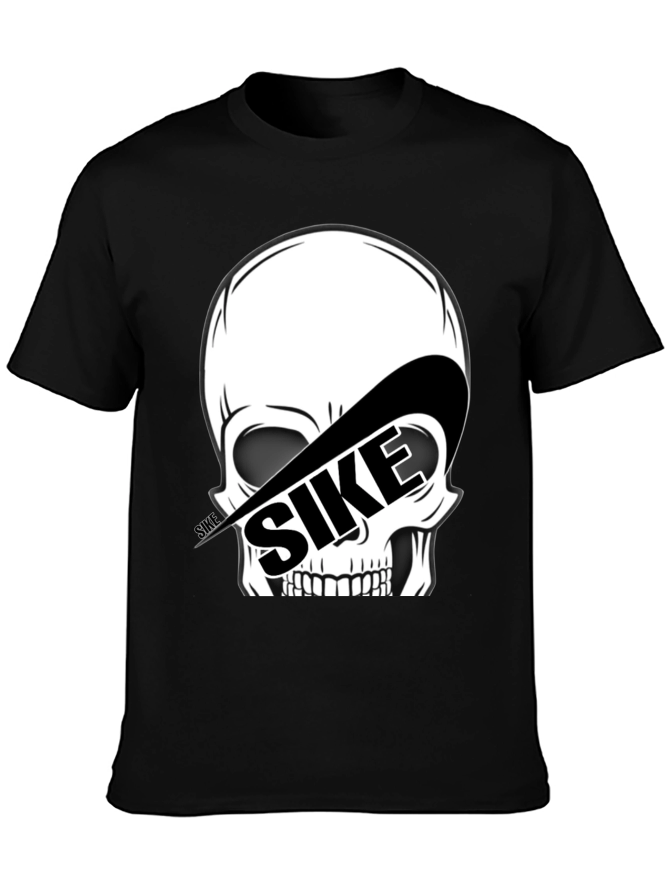 SIKE Skull Graphic Tee - Black