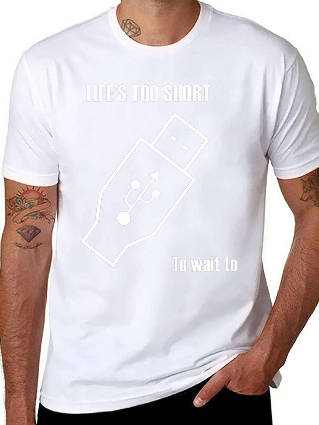 Lifes Too Short Shirt - USB Funny Tee