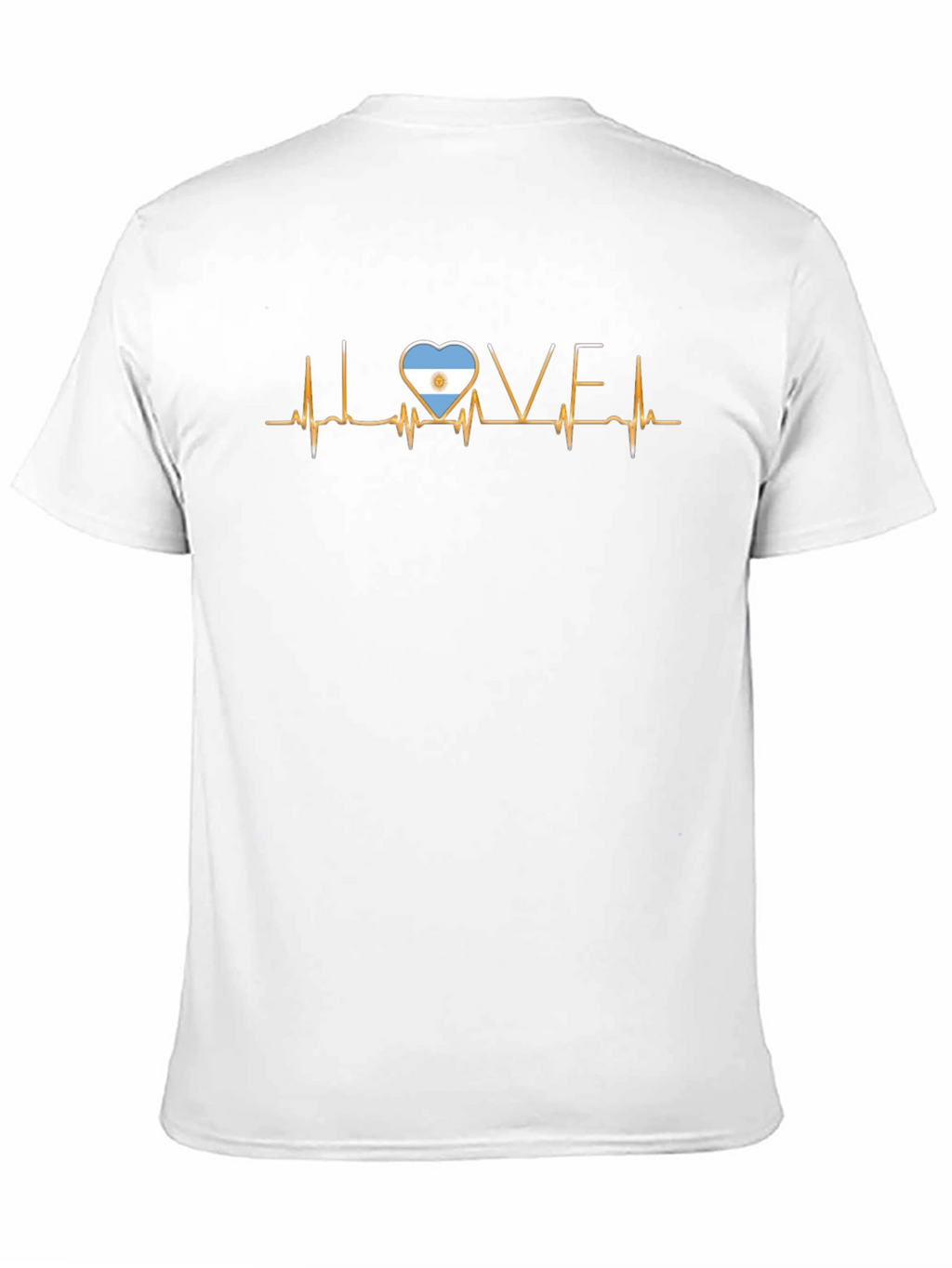 Argentina Love Heartbeat T-Shirt