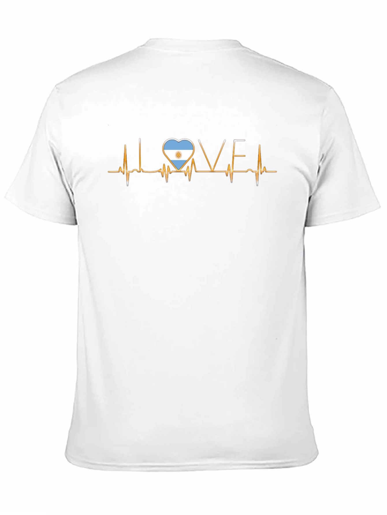 Argentina Love Heartbeat T-Shirt