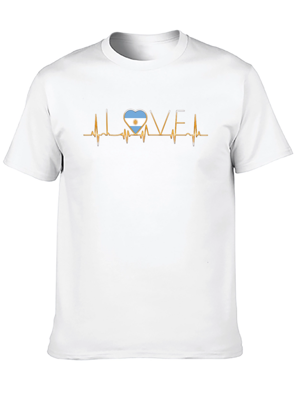 Argentina Love Heartbeat T-Shirt