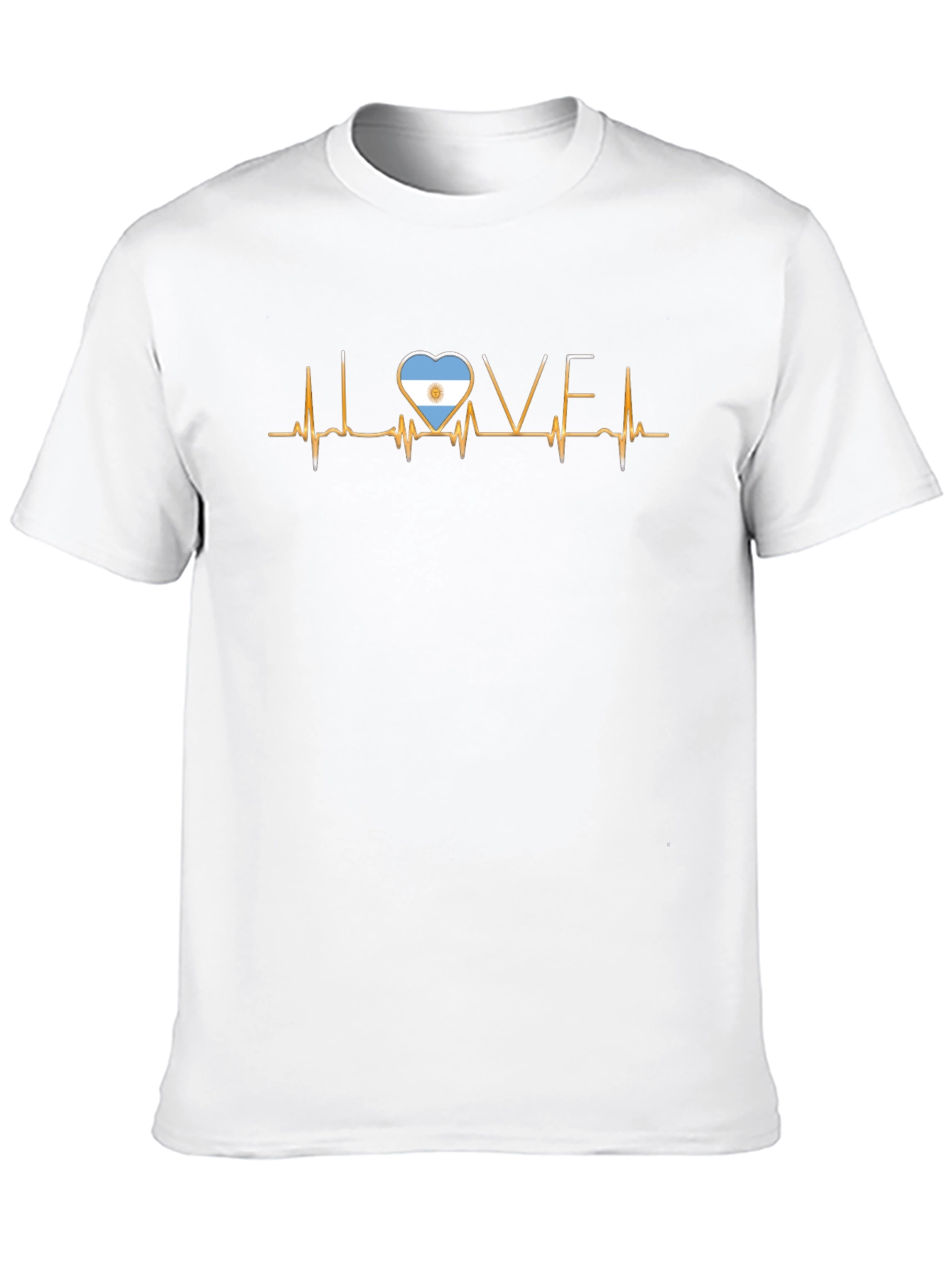 Argentina Love Heartbeat T-Shirt