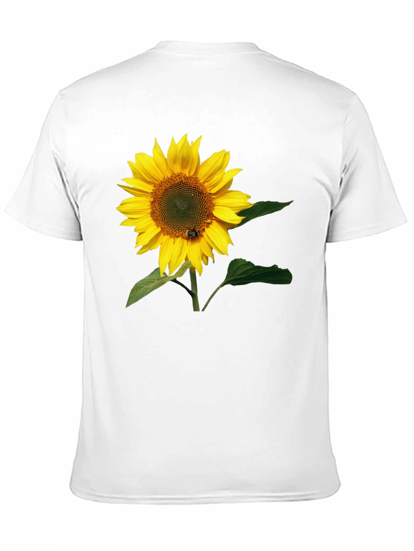 Sunflower Graphic Tee - Black Cotton T-Shirt