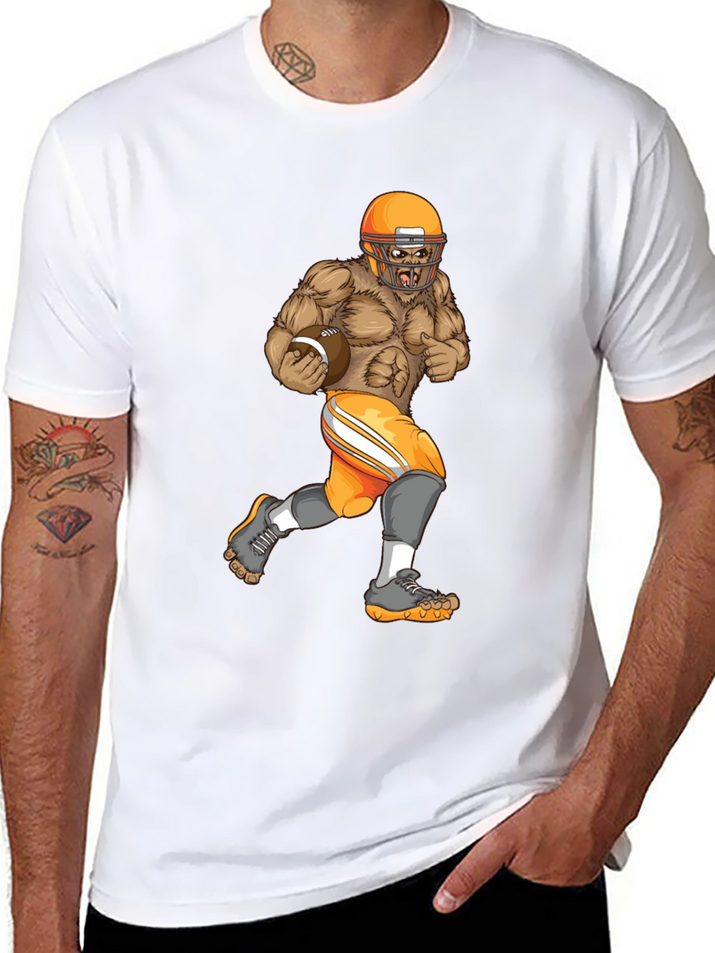 Gorilla Football Player T-Shirt