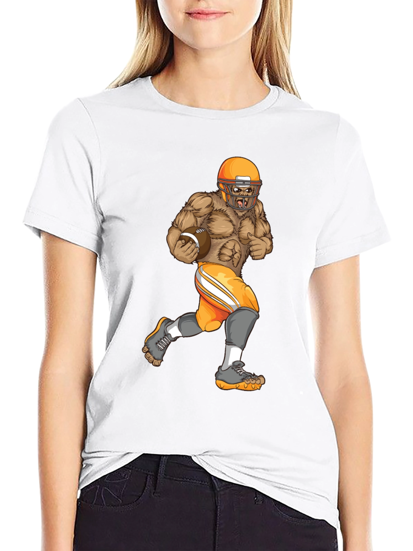 Gorilla Football Player T-Shirt